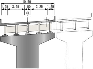高架部の断面図